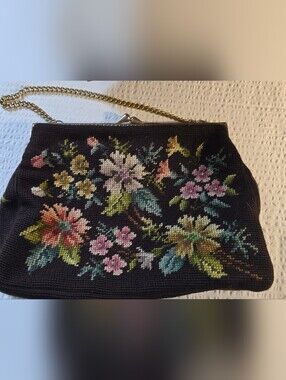 Vintage Christine Custom Needlepoint Bag